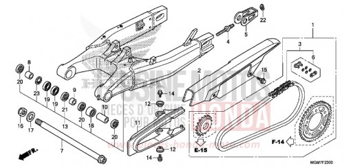 BRAS OSCILLANT CB600FD de 2013